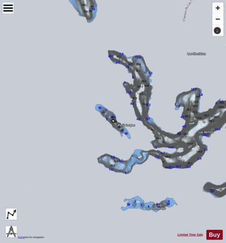 Joe  Petit Lac depth contour Map - i-Boating App - Satellite