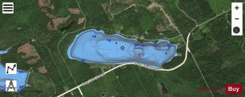 Joli, Lac depth contour Map - i-Boating App - Satellite