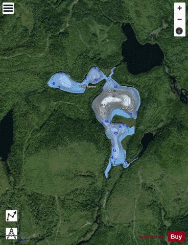 Kilo, Lac depth contour Map - i-Boating App - Satellite