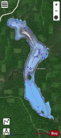 L'Isle-Adam, Lac depth contour Map - i-Boating App - Satellite