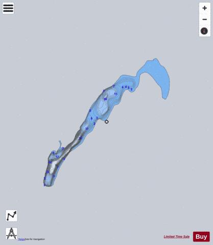 Lac C 6243 depth contour Map - i-Boating App - Satellite
