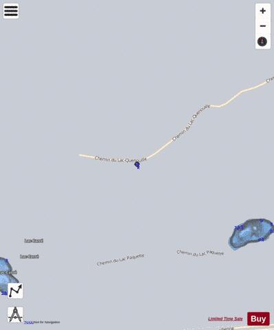 Lac Joseph Arthur Roy depth contour Map - i-Boating App - Satellite