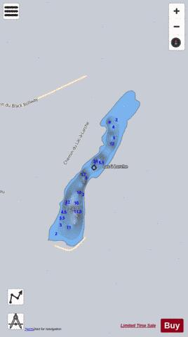 Lac Catherine depth contour Map - i-Boating App - Satellite