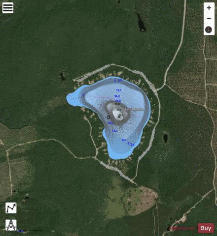 Legendre, Lac depth contour Map - i-Boating App - Satellite