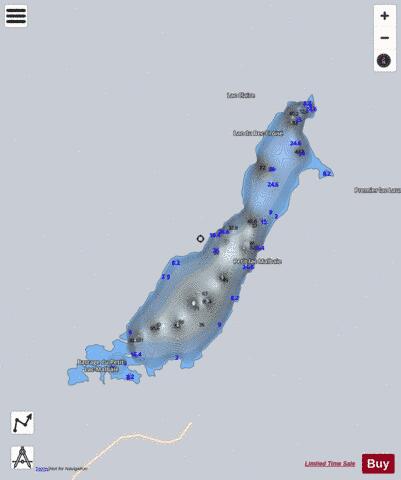 Malbaie  Petit Lac depth contour Map - i-Boating App - Satellite