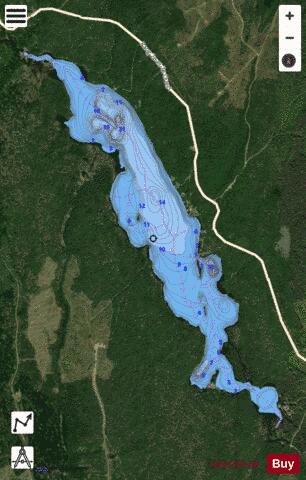 Neigette, Grand lac depth contour Map - i-Boating App - Satellite