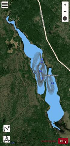 Neigette, Petit lac depth contour Map - i-Boating App - Satellite