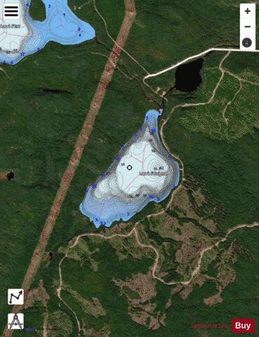 Orignal, Lac a l' depth contour Map - i-Boating App - Satellite