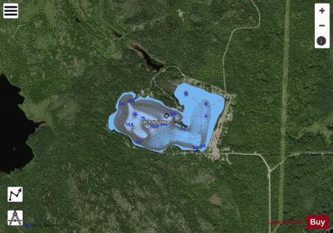 Pajegasque, Lac depth contour Map - i-Boating App - Satellite