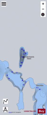 Pont De Pierre  Lac Du depth contour Map - i-Boating App - Satellite