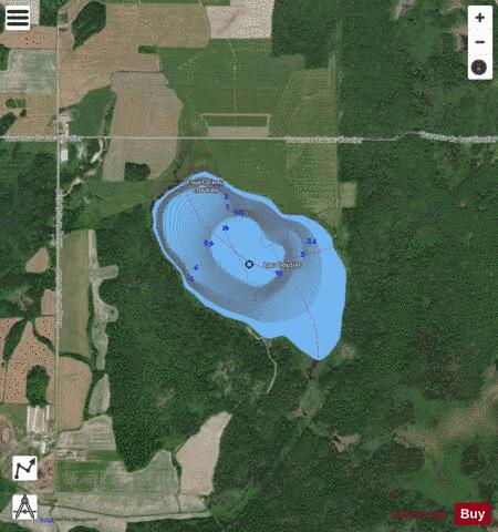 Cloutier, Lac depth contour Map - i-Boating App - Satellite