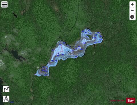 Colibri, Lac du depth contour Map - i-Boating App - Satellite