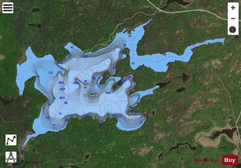 Duprat, Lac depth contour Map - i-Boating App - Satellite