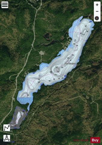 Maclure, Petit lac depth contour Map - i-Boating App - Satellite