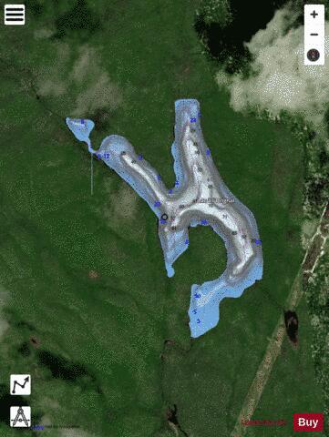 Orignal, Lac a l' depth contour Map - i-Boating App - Satellite