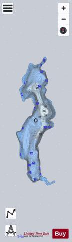 Lac # 82910 depth contour Map - i-Boating App - Satellite