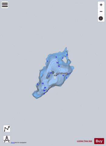 Lac# 28921 depth contour Map - i-Boating App - Satellite