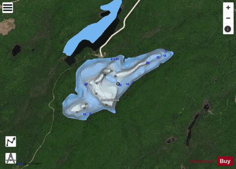Robidoux, Lac depth contour Map - i-Boating App - Satellite