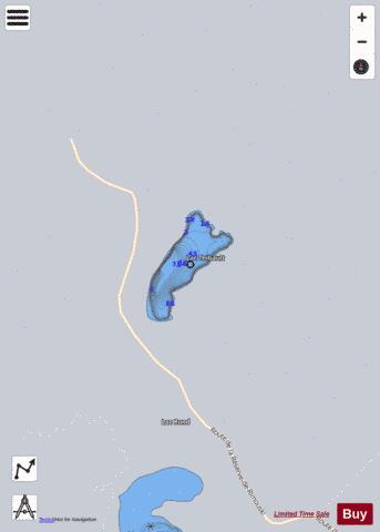 Thibault  Lac depth contour Map - i-Boating App - Satellite