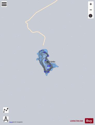 Truite  Lac A La depth contour Map - i-Boating App - Satellite