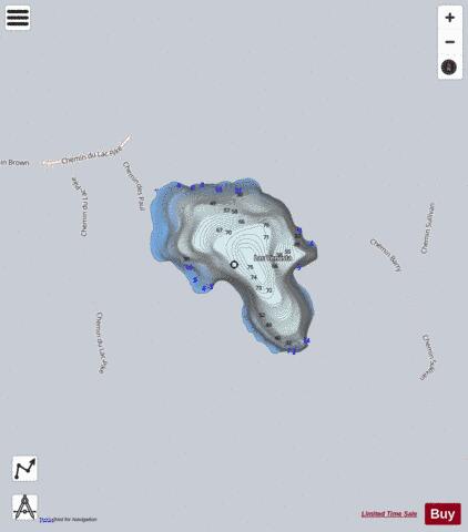 Venosta  Lac depth contour Map - i-Boating App - Satellite