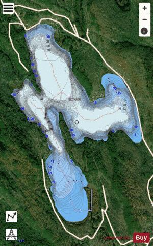 Vert, Lac depth contour Map - i-Boating App - Satellite