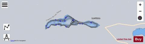 Violon  Lac depth contour Map - i-Boating App - Satellite