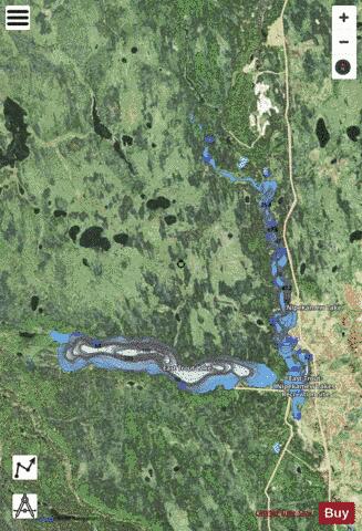 East Trout Lake depth contour Map - i-Boating App - Satellite