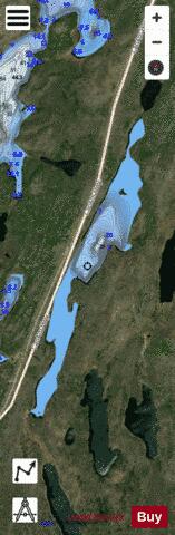 Hine Lake depth contour Map - i-Boating App - Satellite