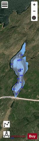 Jackie Lake depth contour Map - i-Boating App - Satellite
