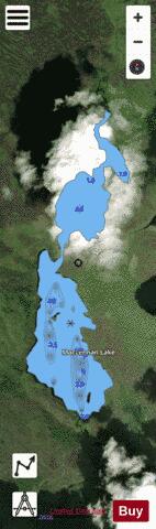 MacLennan Lake depth contour Map - i-Boating App - Satellite