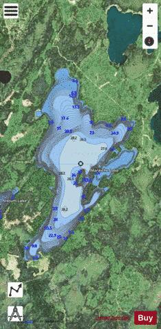 Maraiche Lake depth contour Map - i-Boating App - Satellite