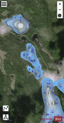 Squaw Lake depth contour Map - i-Boating App - Satellite