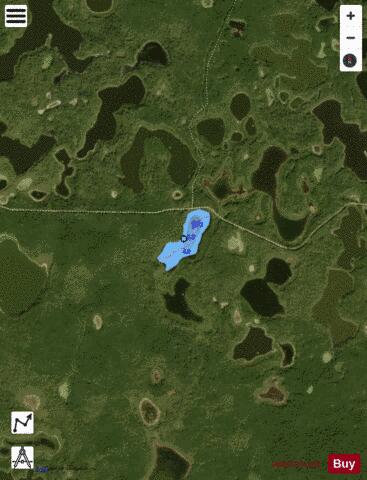 Unnamed Lake no. 3  Hazelwood No94 depth contour Map - i-Boating App - Satellite