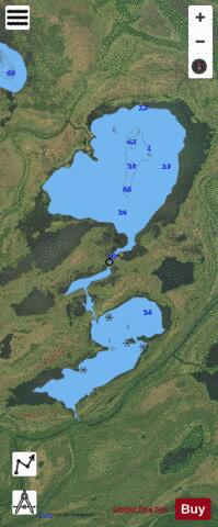 Willow Lakes ( C D E) depth contour Map - i-Boating App - Satellite
