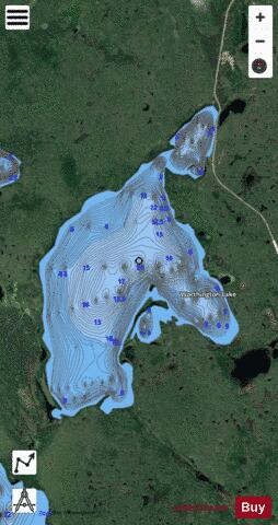 Worthington depth contour Map - i-Boating App - Satellite