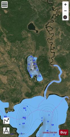 Adams Lake depth contour Map - i-Boating App - Satellite