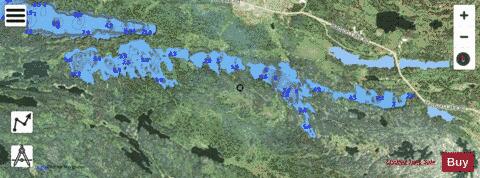 Annabel Lake depth contour Map - i-Boating App - Satellite