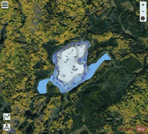Camp (Clearwater) Lake depth contour Map - i-Boating App - Satellite