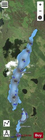 Cheeyas Lake depth contour Map - i-Boating App - Satellite