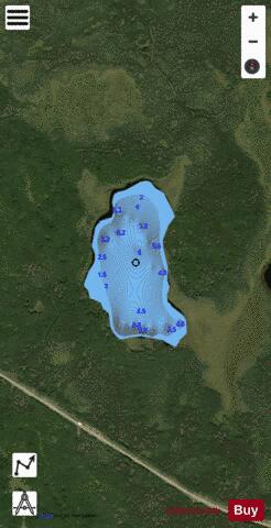 Mile 8 Lake depth contour Map - i-Boating App - Satellite