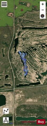#1 Junction Mine Strip depth contour Map - i-Boating App - Satellite