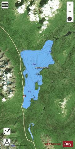 Dezadeash depth contour Map - i-Boating App - Satellite