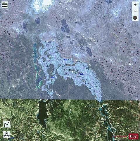 Frank depth contour Map - i-Boating App - Satellite