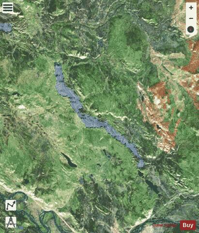 Frenchman depth contour Map - i-Boating App - Satellite