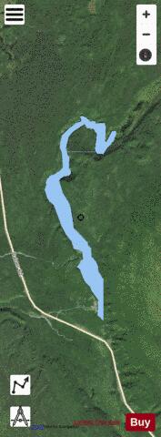 Klukshu depth contour Map - i-Boating App - Satellite