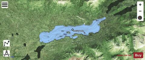 McEvoy depth contour Map - i-Boating App - Satellite