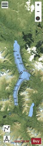 Tincup depth contour Map - i-Boating App - Satellite