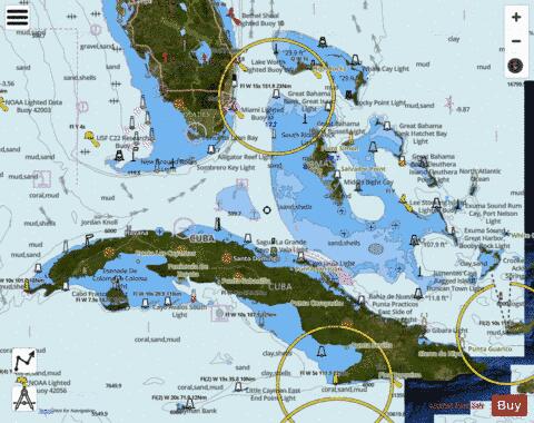 STRAITS OF FLORIDA AND APPROACHES Marine Chart - Nautical Charts App - Satellite