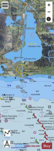 CALCASIEU RIVER AND LAKE SIDE A Marine Chart - Nautical Charts App - Satellite